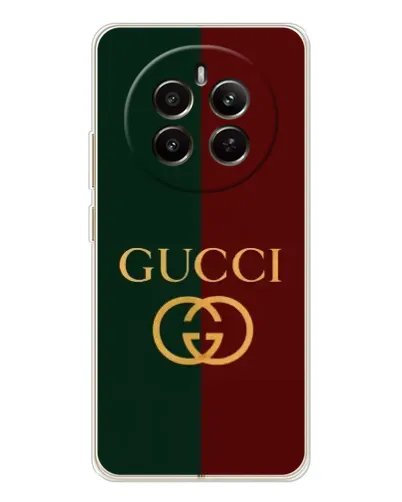 Чохол для Realme 12 з картинкою «Gucci — темно-зелений градієнт» Чохол для Realme 12 з картинкою «Gucci — темно-зелений градієнт»