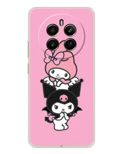 Чехол для Realme 12 с картинкой «My Melody и Kuromi»