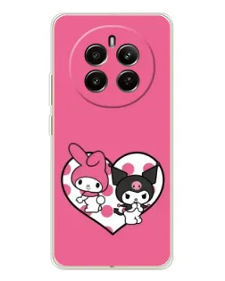 Чохол для Realme 12 з картинкою «Kuromi та My Melody»