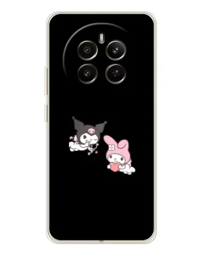 Чехол для Realme 12 с картинкой «My Melody и Kuromi»