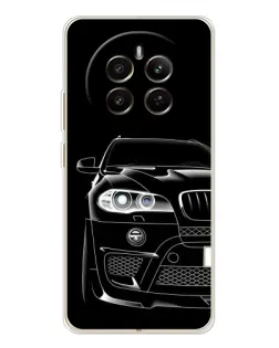 Чохол для Realme 12 з картинкою «Темний силует BMW»