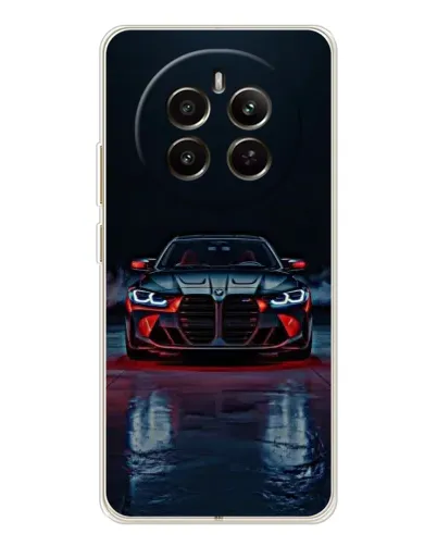 Чохол для Realme 12 з картинкою «BMW на мокрій дорозі»