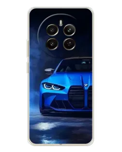 Чохол для Realme 12 з картинкою «Блакитна BMW M4»