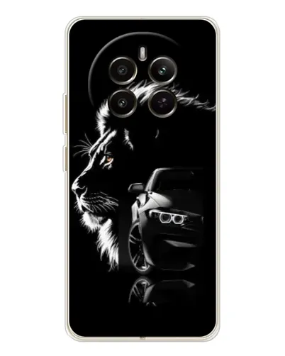 Чохол для Realme 12 з картинкою «BMW та лев»
