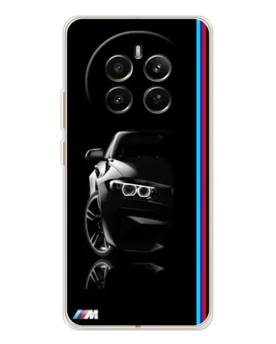 Чохол для Realme 12 з картинкою «Силует BMW в темряві»