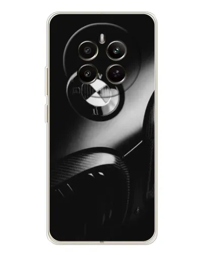 Чохол для Realme 12 з картинкою «Емблема BMW — макро»