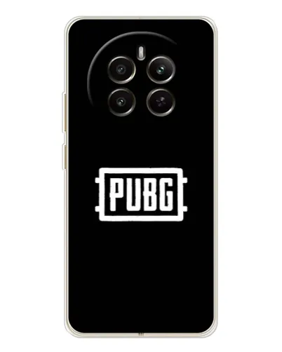 Чехол для Realme 12 с картинкой «Лого BMW — металлический блеск»