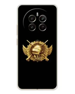 Чехол для Realme 12 с картинкой «PUBG — оранжевый градиент»