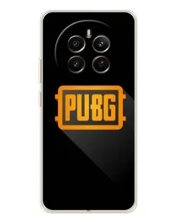 Чехол для Realme 12 с картинкой «PUBG — рамка лого»