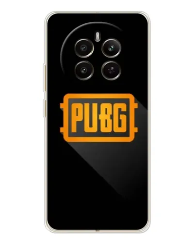 Чехол для Realme 12 с картинкой «PUBG — рамка лого»