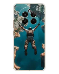 Чехол для Realme 12 с картинкой «PUBG — свободное падение»