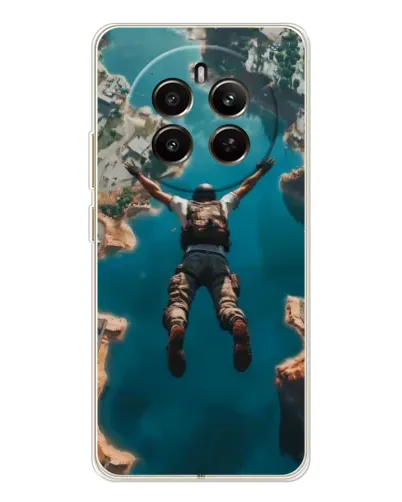 Чехол для Realme 12 с картинкой «PUBG — свободное падение»