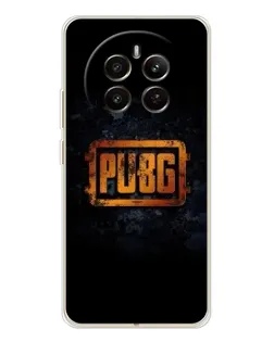 Чехол для Realme 12 с картинкой «PUBG — золотой логотип»