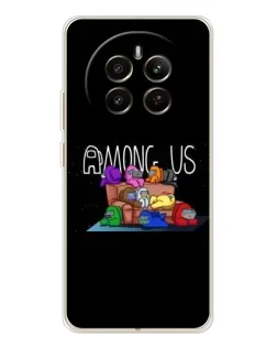 Чехол для Realme 12 с картинкой «Логотип Among Us» Чехол для Realme 12 с картинкой «Логотип Among Us»