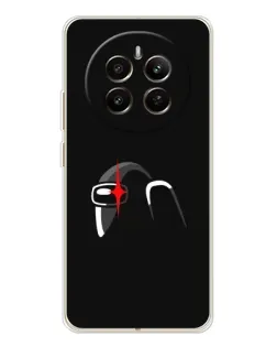 Чехол для Realme 12 с картинкой «Among Us шлем»