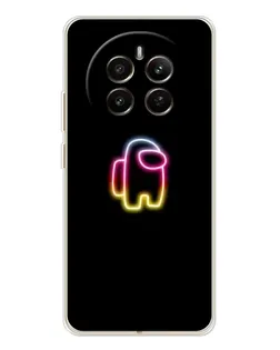 Чехол для Realme 12 с картинкой «Among Us градиент»