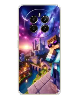 Чехол для Realme 12 с картинкой «Стив и космос»