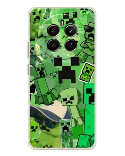 Чехол для Realme 12 с картинкой «Криперы Minecraft»