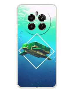 Чохол для Realme 12 з картинкою «Черепаха Minecraft»
