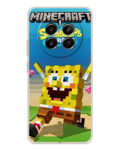 Чохол для Realme 12 з картинкою «Губка Боб Minecraft» Чохол для Realme 12 з картинкою «Губка Боб Minecraft»