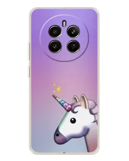 Чехол для Realme 12 с картинкой «Единорог градиент» Чехол для Realme 12 с картинкой «Единорог градиент»
