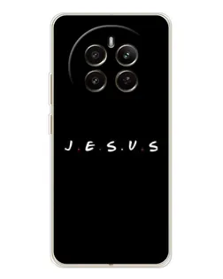 Чехол для Realme 12 с картинкой «Точки веры J.E.S.U.S.»