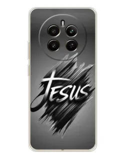Чехол для Realme 12 с картинкой «Надпись Jesus Graffiti»
