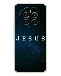 Чехол для Realme 12 с картинкой «Звездное небо Jesus»