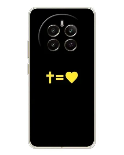 Чехол для Realme 12 с картинкой «Сердце и Крест»