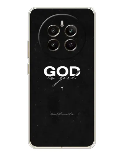 Чехол для Realme 12 с картинкой «GOD — Бог над всем»