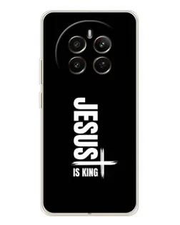 Чехол для Realme 12 с картинкой «Вертикаль веры Jesus»