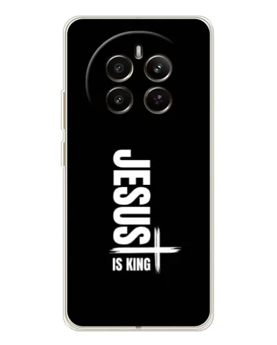 Чехол для Realme 12 с картинкой «Вертикаль веры Jesus»