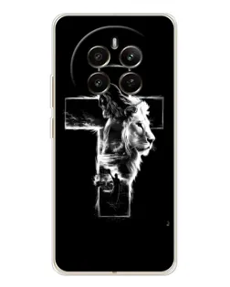 Чохол для Realme 12 з картинкою «Сяючий хрест Jesus»