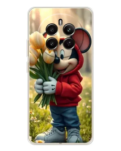 Чехол для Realme 12 с картинкой «Микки с тюльпанами» Чехол для Realme 12 с картинкой «Микки с тюльпанами»