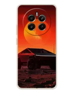 Чохол для Realme 12 з картинкою «Cybertruck на Марсі»