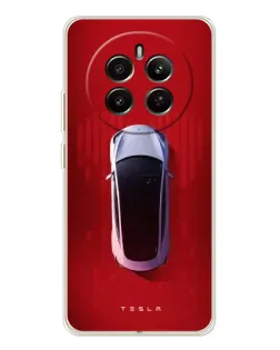 Чохол для Realme 12 з картинкою «Tesla Top View»