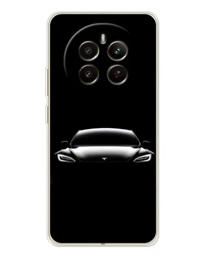 Чохол для Realme 12 з картинкою «Фари Tesla Night»