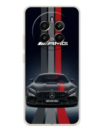 Чохол для Realme 12 з картинкою «Mercedes — білий карбон»