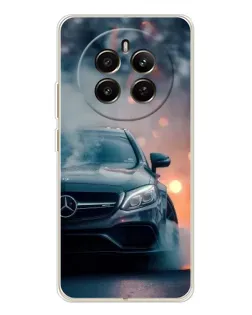 Чохол для Realme 12 з картинкою «Mercedes — нічне місто»