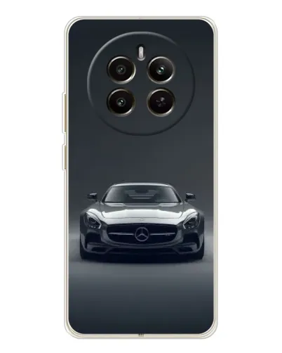 Чохол для Realme 12 з картинкою «Mercedes на чорному»