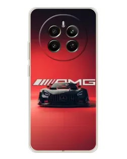 Чохол для Realme 12 з картинкою «Mercedes AMG — червона лінія»