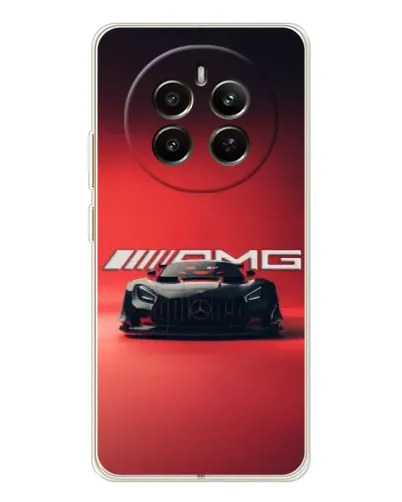Чохол для Realme 12 з картинкою «Mercedes AMG — червона лінія»