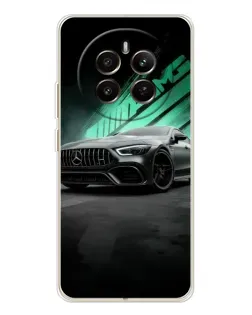 Чохол для Realme 12 з картинкою «Темний Mercedes AMG»