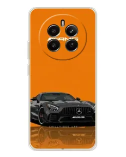 Чохол для Realme 12 з картинкою «Помаранчевий Mercedes AMG»