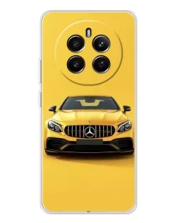 Чохол для Realme 12 з картинкою «Жовтий Mercedes GT»