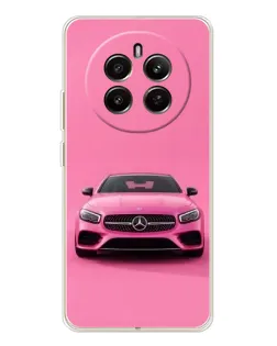 Чохол для Realme 12 з картинкою «Рожевий Mercedes AMG»