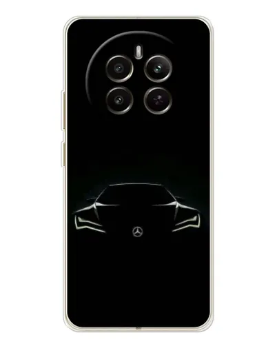 Чохол для Realme 12 з картинкою «Mercedes — силует авто» Чохол для Realme 12 з картинкою «Mercedes — силует авто»