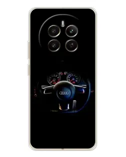 Чохол для Realme 12 з картинкою «Салон Audi — кермо»