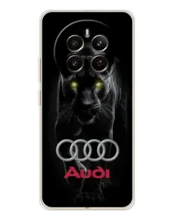 Чохол для Realme 12 з картинкою «Пантера та Audi»