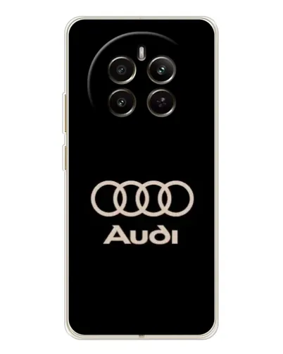 Чохол для Realme 12 з картинкою «Audi — золотий логотип»